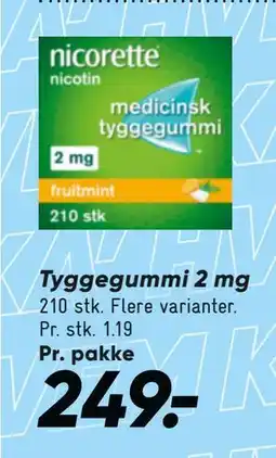 Bilka Tyggegummi 2 mg tilbud