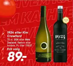 Bilka 1924 eller Kim Crawford tilbud