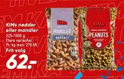 Bilka KiMs nødder eller mandler tilbud