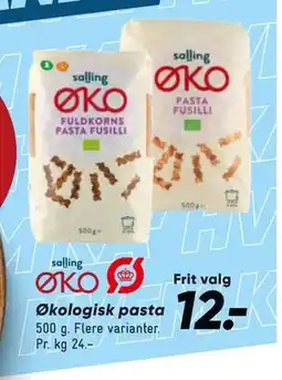 Bilka Økologisk pasta tilbud