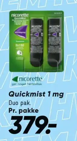 Bilka Quickmist 1 mg tilbud