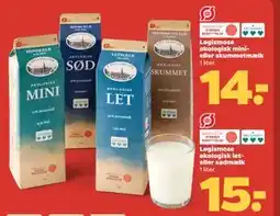 Netto Løgismose økologisk mini- eller skummetmælk tilbud