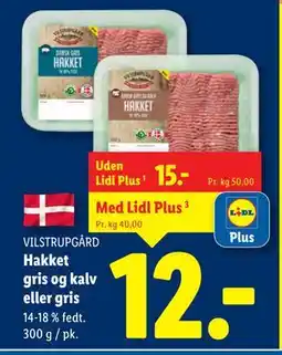 Lidl Hakket gris og kalv eller gris tilbud