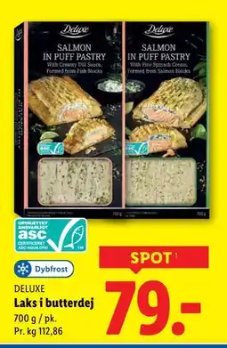 Lidl Laks i butterdej tilbud