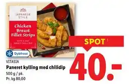 Lidl Paneret kylling med chilidip tilbud