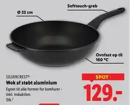 Lidl Wok af støbt aluminium tilbud