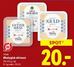 Lidl Økologisk skiveost tilbud