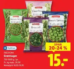 Lidl Grøntsager tilbud