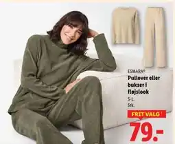 Lidl Pullover eller bukser i fløjslook tilbud