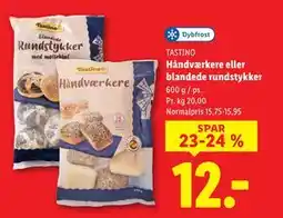 Lidl Håndværkere eller blandede rundstykker tilbud