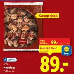 Lidl Hot wings tilbud