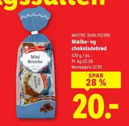 Lidl Mælke- og chokoladebrød tilbud