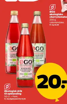 Netto Økologisk drik til opblanding + Pant. tilbud