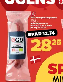 Netto Øgo økologisk spegepølse tilbud