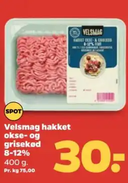 Netto Velsmag hakket okse- og grisekød 8-12% tilbud