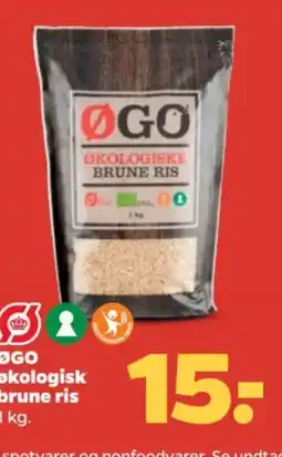 Netto ØGO økologisk brune ris tilbud