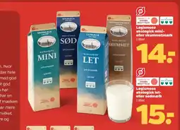 Netto Logismose økologisk let- eller sødmælk tilbud