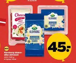Netto Klovborg skære- eller skiveost tilbud