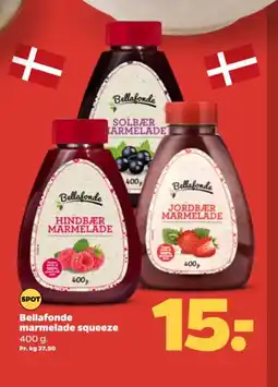 Netto Bellafonde marmelade squeeze tilbud