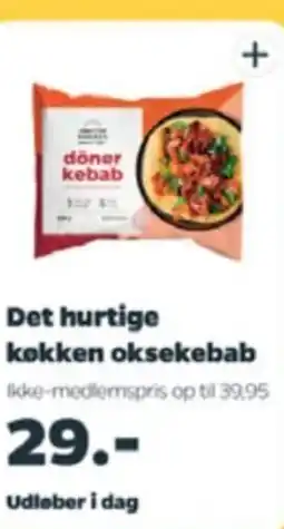 Netto Det hurtige kokken oksekebab tilbud