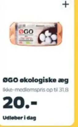 Netto ØGO økologiske æg tilbud