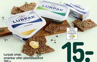 Lurpak smør, smørbar eller plantebaseret