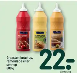 REMA 1000 Graasten ketchup, remoulade eller sennep tilbud
