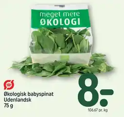 REMA 1000 Økologisk babyspinat Udenlandsk tilbud