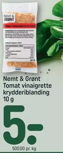 REMA 1000 Nemt & Grønt Tomat vinaigrette krydderiblanding tilbud