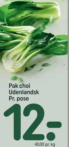 REMA 1000 Pak choi Udenlandsk Pr. pose tilbud