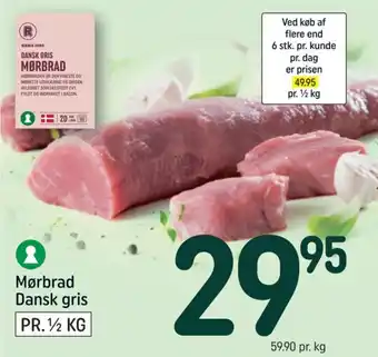 REMA 1000 Mørbrad Dansk gris tilbud