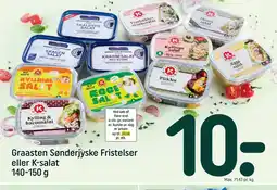 REMA 1000 Graasten Sønderjyske Fristelser eller K-salat tilbud