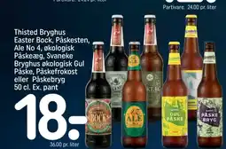 REMA 1000 Thisted Bryghus Easter Bock, Påskesten, Ale No 4, økologisk Bryghus økologisk Gul tilbud