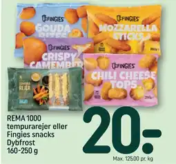 REMA 1000 REMA 1000 tempurarejer eller Fingies snacks Dybfrost tilbud