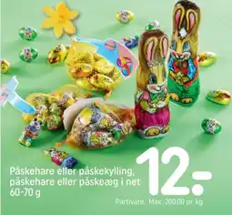 REMA 1000 Påskehare eller påskekylling, påskehare eller påskeæg i net tilbud