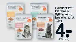 REMA 1000 Excellent Pet kattefoder Kylling, okse, laks eller torsk tilbud