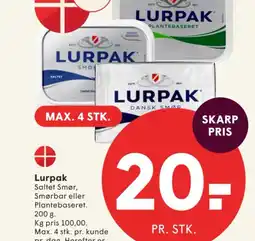 SPAR Lurpak tilbud
