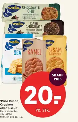SPAR Wasa Runda, Crackers eller Biscuit tilbud