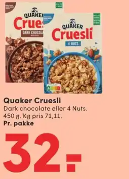 SPAR Quaker Cruesli tilbud