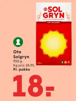 SPAR Ota Solgryn tilbud