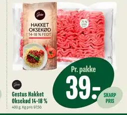 Min Købmand Gestus Hakket Oksekød 14-18 % tilbud