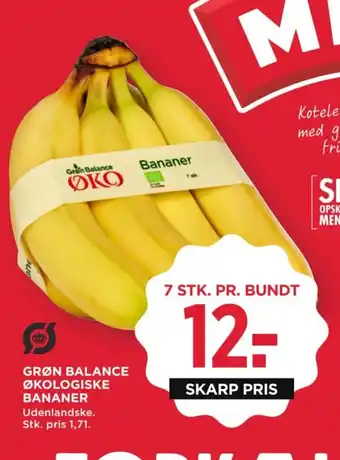 Grøn balance økologiske bananer