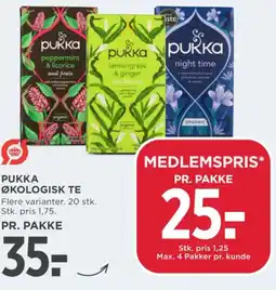 MENY Pukka økologisk te tilbud