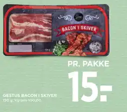 MENY Gestus bacon i skiver tilbud