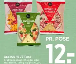 MENY Gestus revet ost tilbud
