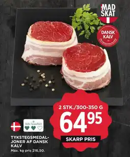 MENY Tykstegsmedal- joner af dansk kalv tilbud