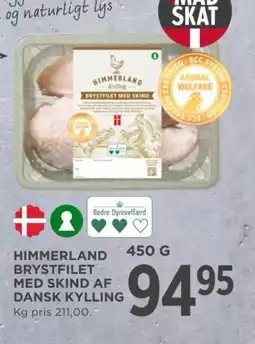 MENY Himmerland brystfilet med skind af dansk kylling tilbud