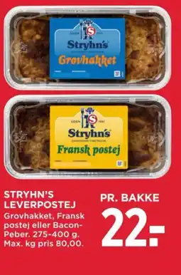 MENY Stryhn's leverpostej tilbud