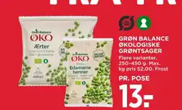MENY Grøn balance økologiske grøntsager tilbud