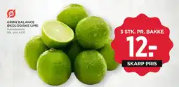 MENY Grøn balance økologiske lime tilbud